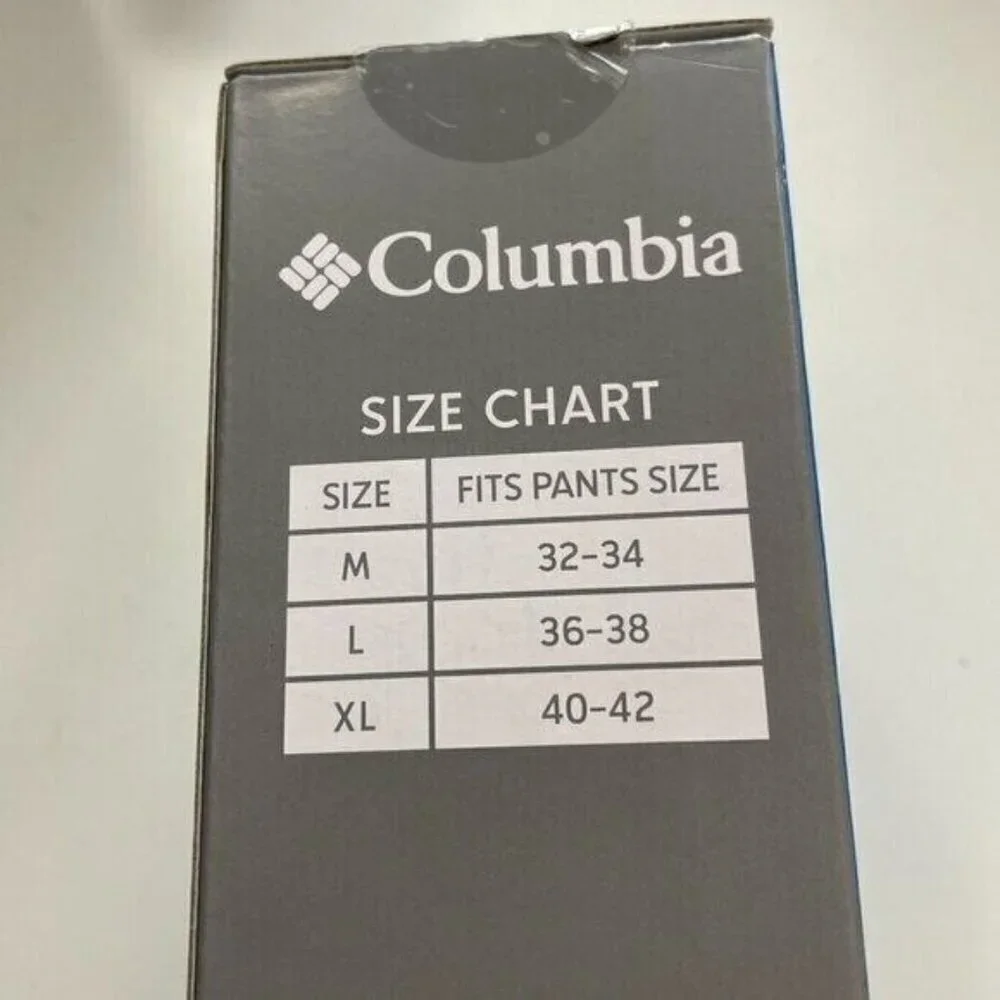 NEW Columbia Men's Leather Belt L Fits Pant Size 36-38 Black